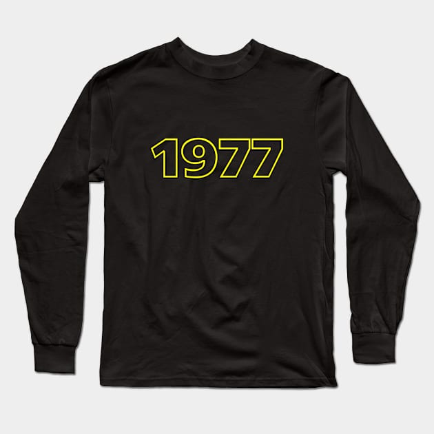 Retro 1977 Long Sleeve T-Shirt by GloopTrekker
